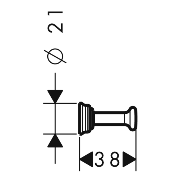 Крючок для ванной Axor Montreux 42137000 хром