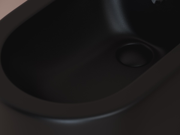 CN4005MB Напольное биде Metropol, 1 отверстие под смеситель, в комплекте крепеж для монтажа (цвет чё