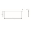 W94A-150-070W-P1 X-Joy панель фронтальная для ванны 150х70