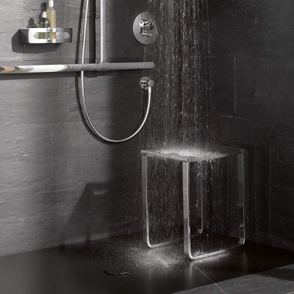 Табурет в ванную Keuco Plan 14982010038 Хром Светло-серый