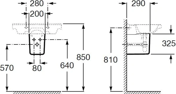 Полупьедестал Roca Debba 33799100Y