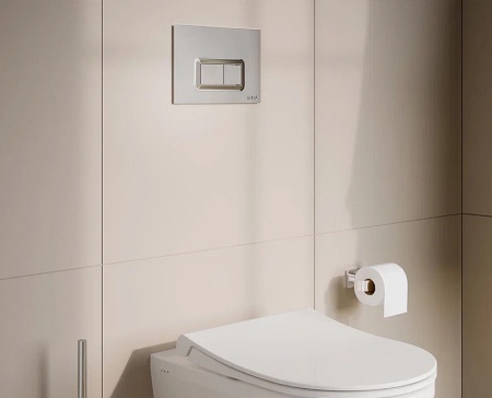 Клавиша смыва Vitra Loop R 740-0680 Хром глянцевый