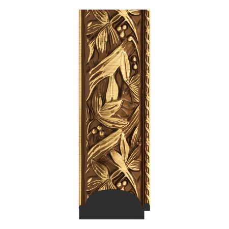 Зеркало настенное с фацетом EVOFORM в багетной раме Византия золото, 79х169 см, BY 3597