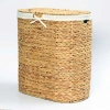 Плетеная корзина для белья с крышкой WasserKraft Dill WB-610-L