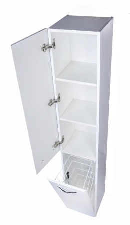 Колонна универсальная "Каре 30 L" с корзиной, Люкс белая, PLUS