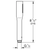 Душевая лейка Grohe Euphoria Cosmopolitan 22126KF0 1 режим, черный матовый
