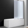 Шторка на ванну Cezares Slider 100 SLIDER-VF-11-100/150-P-Cr профиль Хром стекло рифленое