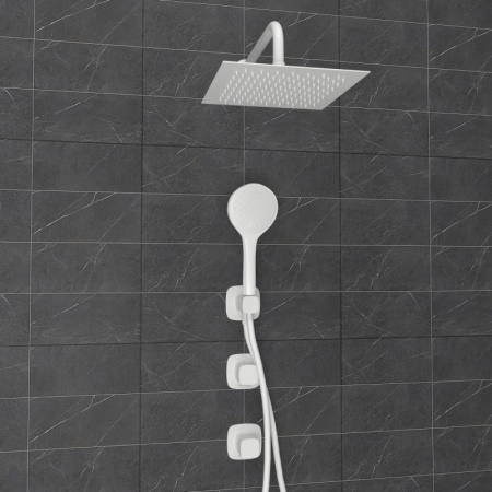 A9551.266.146.254.328.156.155 Встраиваемый комплект для душа с верхней душевой насадкой и лейкой