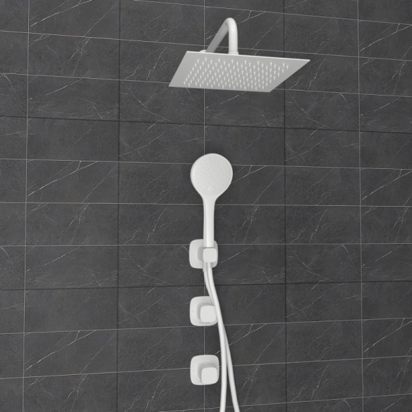 A9551.266.146.254.328.156.155 Встраиваемый комплект для душа с верхней душевой насадкой и лейкой