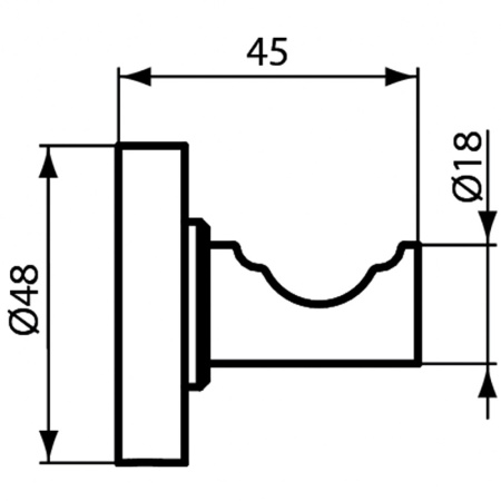 Крючок Ideal Standard IOM A9115AA Хром