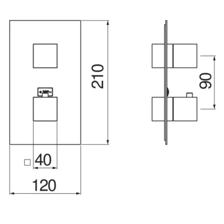 Термостат для ванны "Nobili Seven" WE00102, нержавеющая сталь, экономичный режим