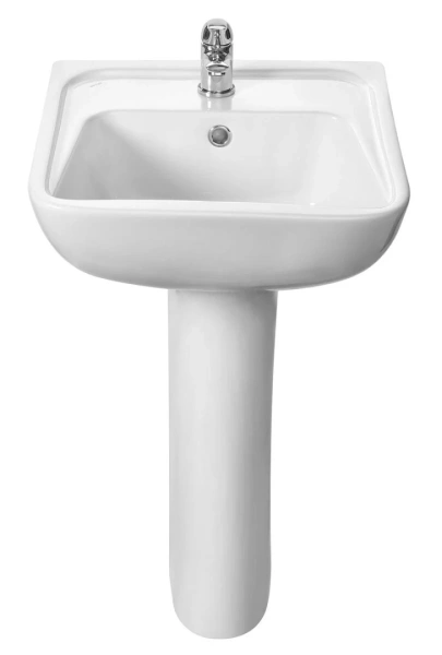 Раковина Santek "Лонги", подвесная, овальная, белая, санфарфор, 55х42 см