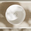 Раковина Hansgrohe "Xuniva S" 60164450, накладная, круглая, керамика, белая, 40х40х13 см