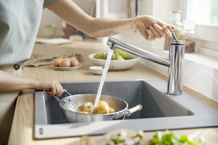 Смеситель для кухни Hansgrohe Zesis M33 74802670 Черный матовый