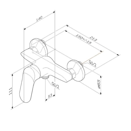 F85C20000 Sunny, смеситель для душа, хром, шт
