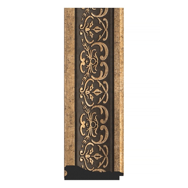 Зеркало настенное Octagon EVOFORM в багетной раме вензель серебряный, 74х74 см, BY 7379