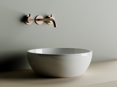 CN6021 Умывальник чаша накладная круглая Element 410*410*145мм