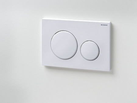 Клавиша смыва Geberit Sigma 20 115.882.11.1 Белая глянцевая и матовая