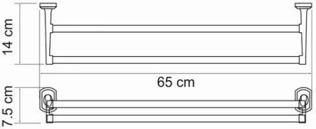 Полотенцедержатель WasserKraft Oder K-3040