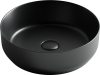 CN6022MB Умывальник чаша накладная круглая (цвет Чёрный Матовый) Element 390*390*120мм
