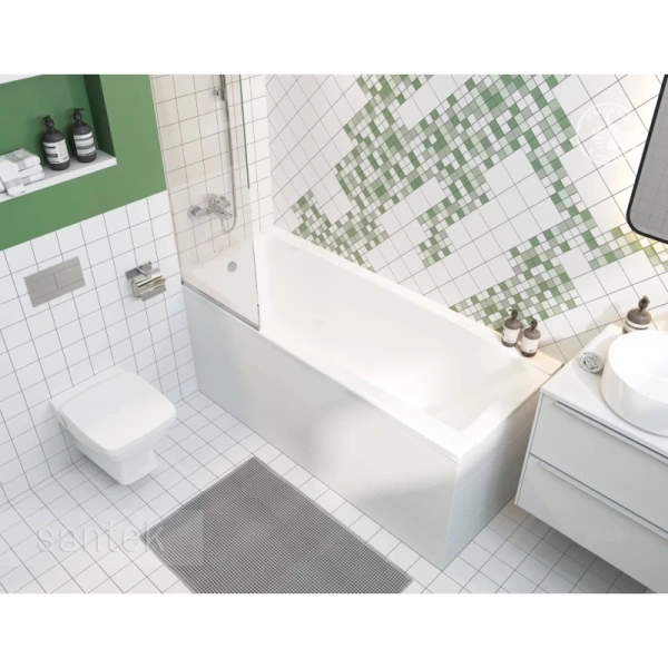 Акриловая ванна 150x70 см Santek Санторини 1.WH30.2.497