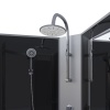 Душ.каб. NG-3503-14BKTG (800х800х2100-2400) средний поддон(26см) стекло ТОНИРОВАННОЕ 4 места