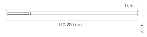 Карниз для ванной WasserKraft Kammel SC-831120