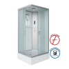 Душ.каб. NG-33984-14QP (900х800х2150) средний поддон (26см) стекло МАТОВОЕ 4 места