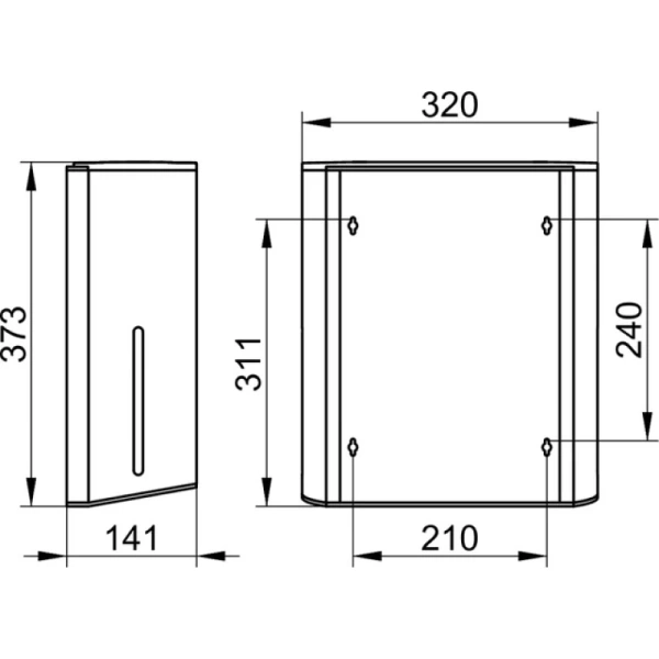 Диспенсер для бумажных полотенец KEUCO Plan 14985010000