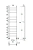 Полотенцесушитель водяной Margaroli Sereno 39x140 4843511CRN хром