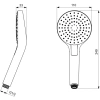 Душевая лейка Ideal Standard EVO Round L3 B2231AA