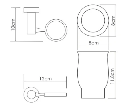 Подстаканник одинарный WasserKraft K-24228
