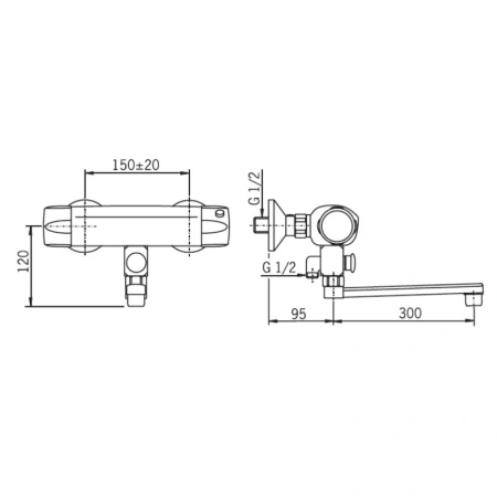 Термостат для ванны Oras Nova 7446X