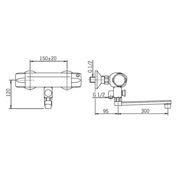 Термостат для ванны Oras Nova 7446X