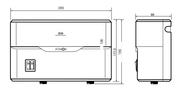 Проточный водонагреватель ATMOR Liberty 5 kw combi 3520246